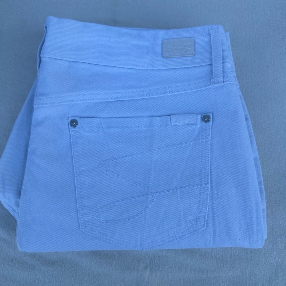 Seven7  High Rise Skinny white Jeans Classic Design # A1